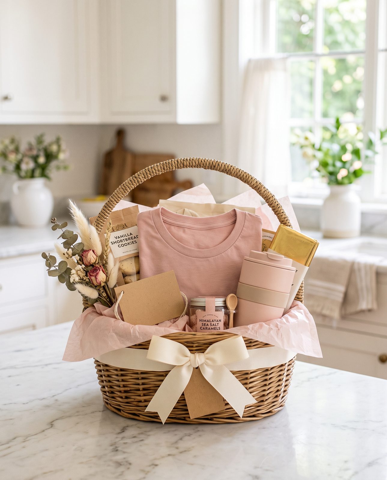 The Custom Tee Basket — gift basket by Gifted by Jodi